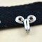 Black and Silver Heavy Duty Hook and Eye Tape 7/8" Cotton Twill Trim with Metal Closures
